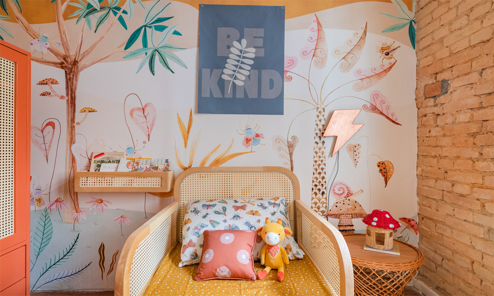 Quarto infantil Boho: conheça o “Mãe Terra”